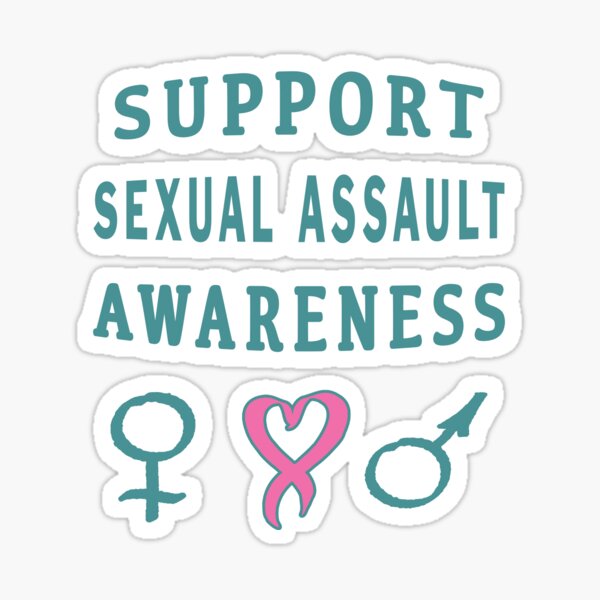 Support Sexual Assault Awareness Prevention Month. Sticker