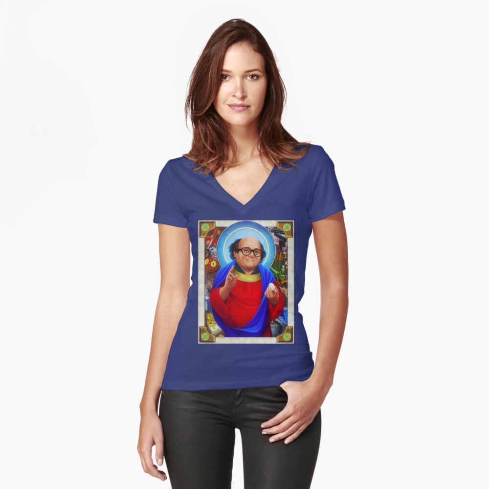 Item preview, Fitted V-Neck T-Shirt designed and sold by ghostfire.
