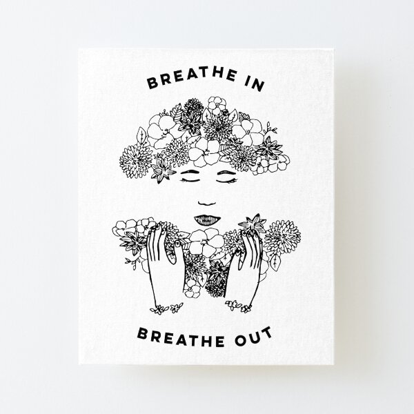 Floral Meditation Canvas Mounted Print