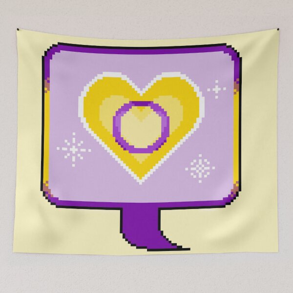 Item preview, Intersex Pride Heart Speech Bubble designed and sold by MetallicWings15.