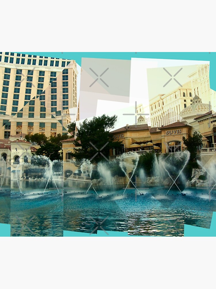 Bellagio Fountains Panograph by LindaB