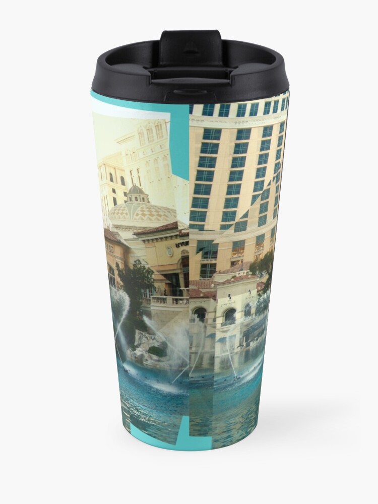 Alternate view of Bellagio Fountains Panograph Travel Mug