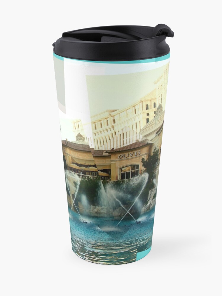 Alternate view of Bellagio Fountains Panograph Travel Mug