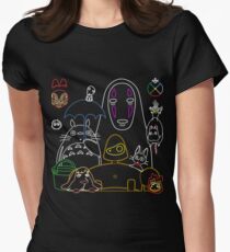 Ghibli mix v2 Women's Fitted T-Shirt