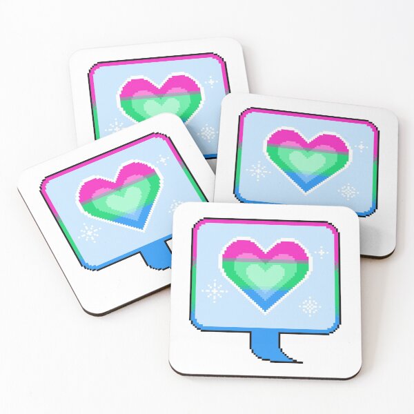 Item preview, Poly Pride Heart Speech Bubble designed and sold by MetallicWings15.