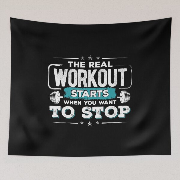 Item preview, The Real Workout Starts When You Want To Stop product designed and sold by RedmonsDesigns.