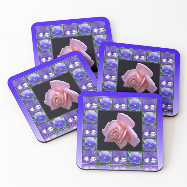 Artikelvorschau, Sparkling Raindrops Floral Collage entworfen und verkauft von BlueMoonRose.