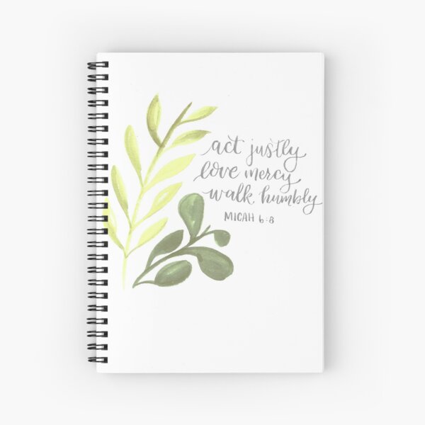 Micah 6:8 Spiral Notebook