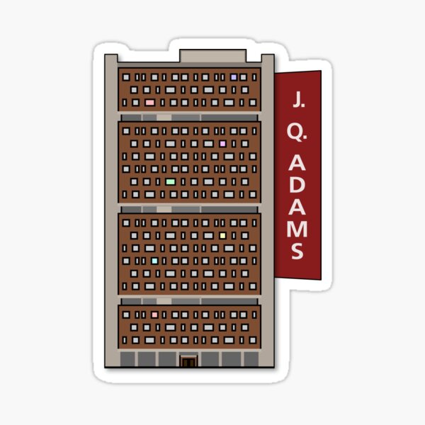 UMass John Quincy Adams Tower Sticker
