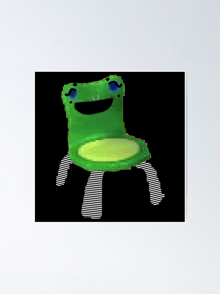 E Girl Froggy Chair Meme Poster By Roachgod Redbubble