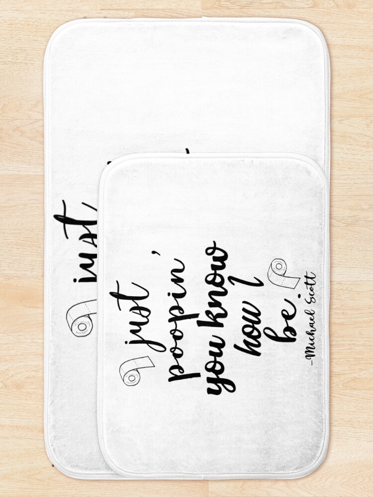 Thumbnail 5 of 6, Bath Mat, Just Poopin' You Know How I Be Tshirt designed and sold by Jsherrill1022.