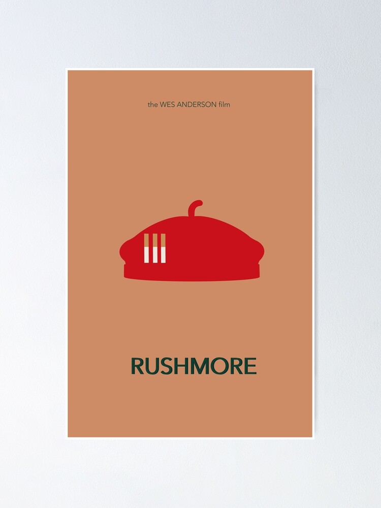 Rushmore Minimalist Movie Poster Poster By Emskate38 Redbubble