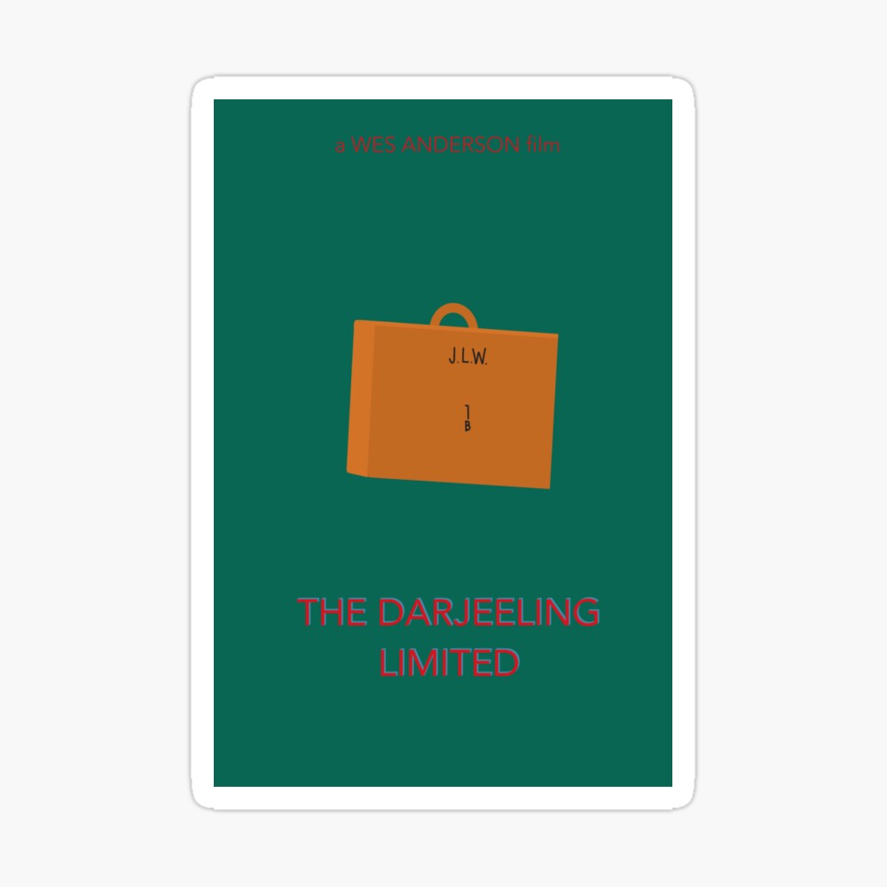 Minimal Movie Posters — The Darjeeling Limited Minimal Movie Poster