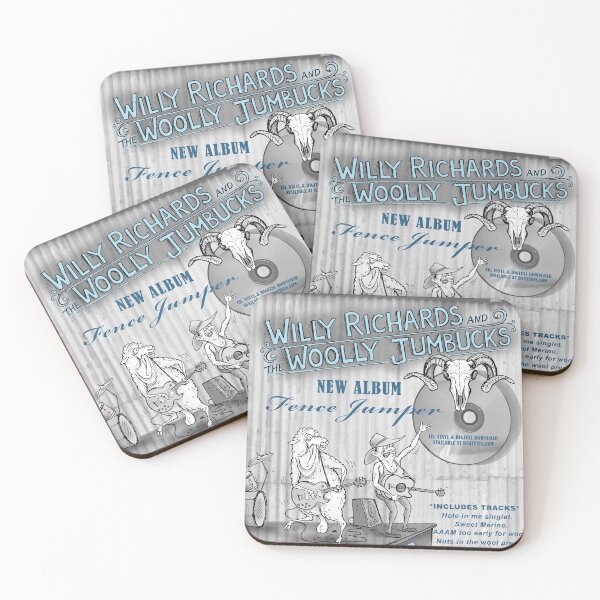Item preview, Willy Richards and the Woolly Jumbucks. Album poster. designed and sold by Jed Dunstan.