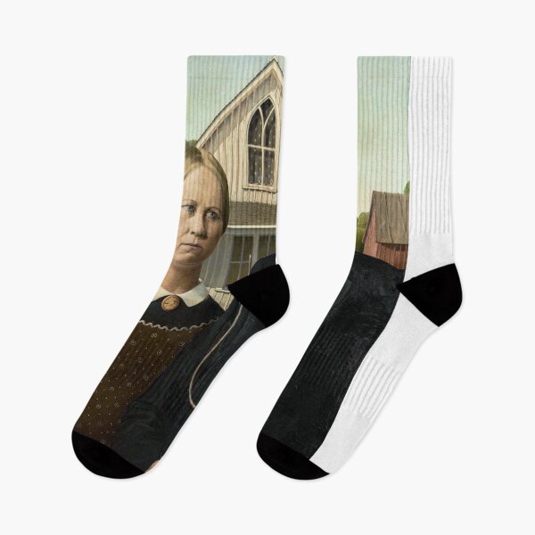 Item preview, Grant Wood - American Gothic designed and sold by javamartini.