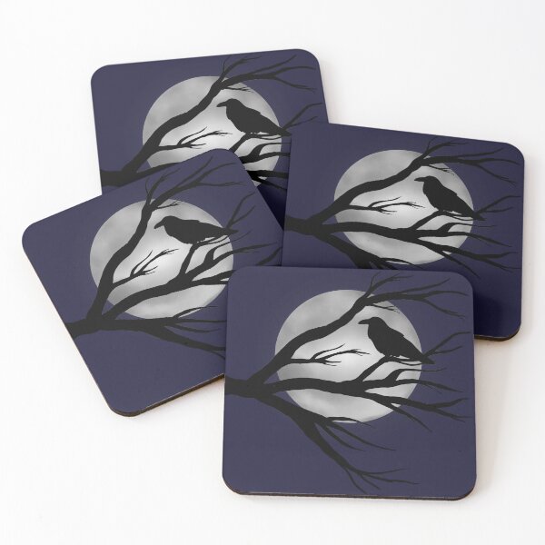 Aperçu de l'œuvre Raven Full Moon créée et vendue par Megan Noble.