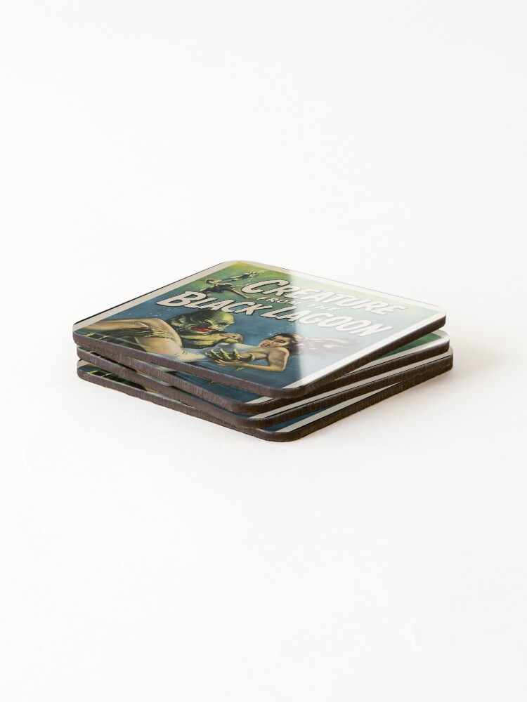 Coasters (Set of 4), Creature From The Black Lagoon designed and sold by Jon Harris
