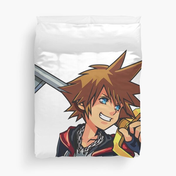 Kingdom Hearts - Sora (White Background) Duvet Cover