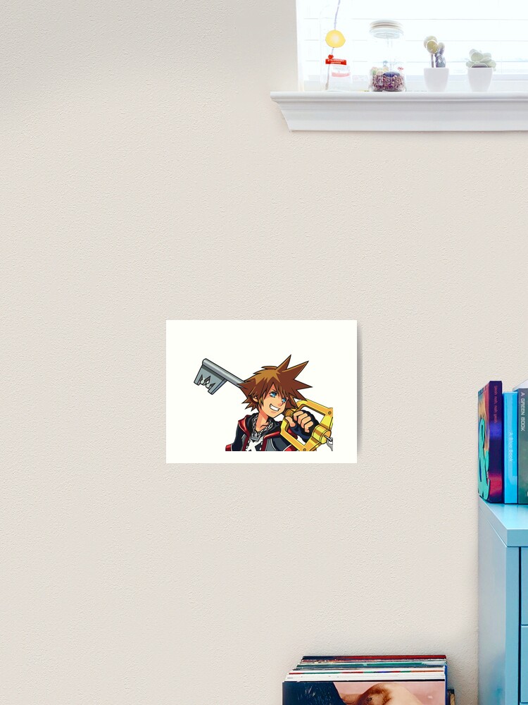 Kingdom Hearts - Sora (White Background) Art Print for Sale by