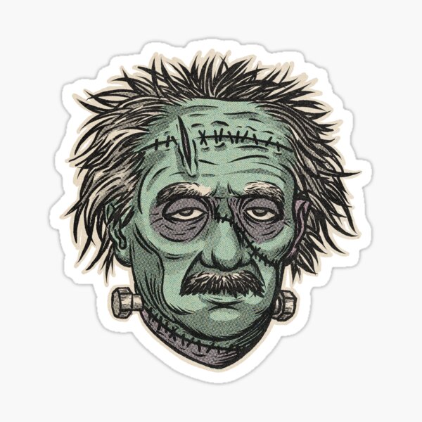 Albert Frankenstein Sticker