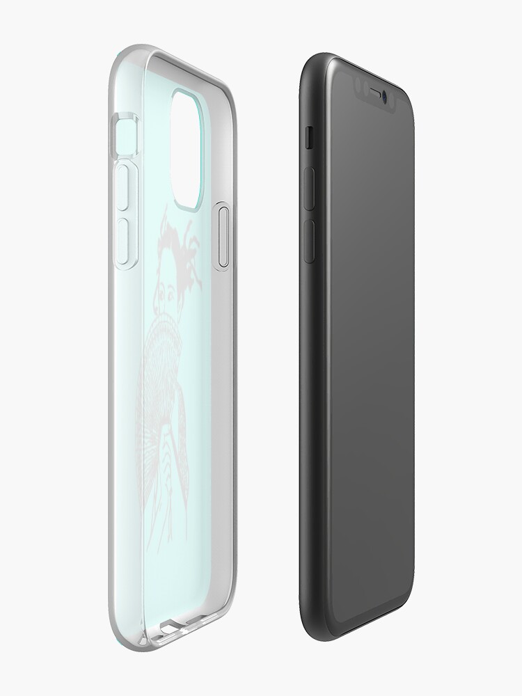 Alternate view of "Geisha Girl" (aqua) - phone iPhone Case & Cover
