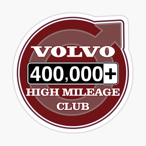 Volvo High Mileage Club - 400,000+ Miles Sticker