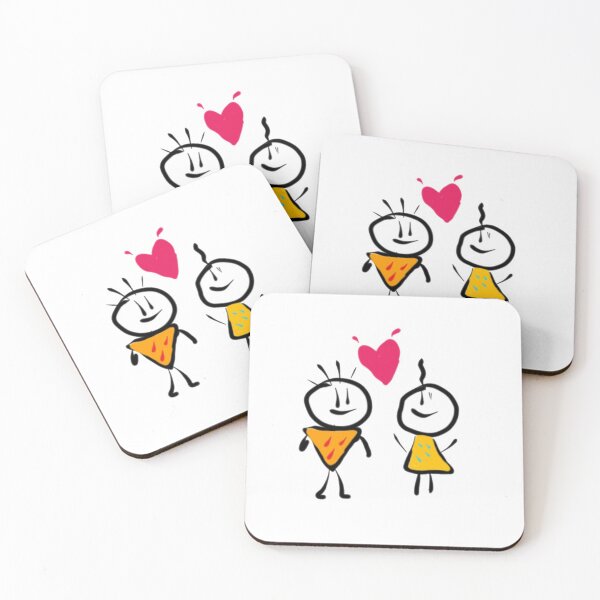 Item preview, Chip-Boy & Chip-Girl Love  designed and sold by MoMoJaJa.