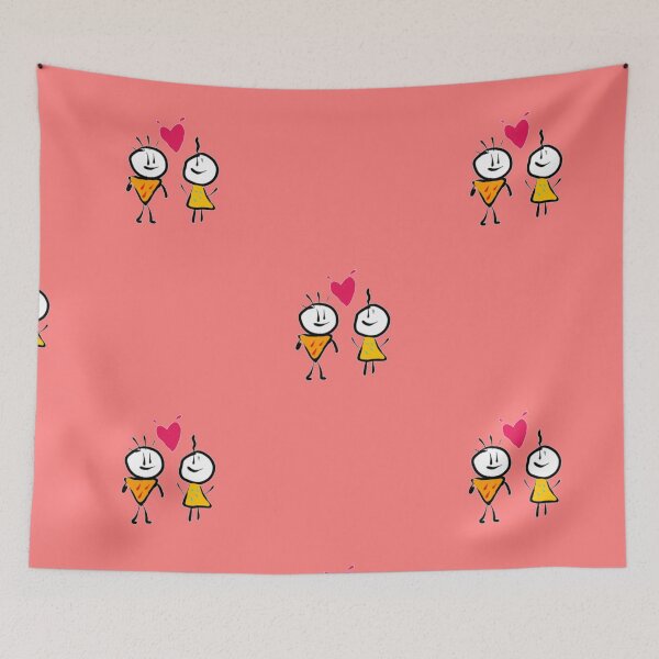 Item preview, Chip-Boy & Chip-Girl Love  designed and sold by MoMoJaJa.