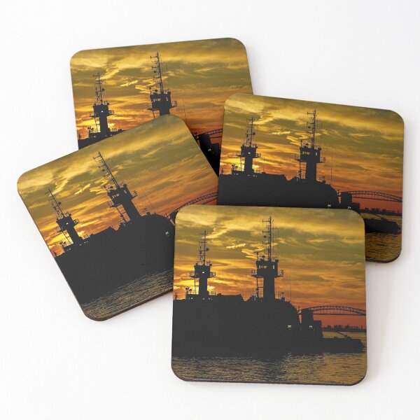 Item preview, Tugboats at Sunset designed and sold by ShootFirstNYC.