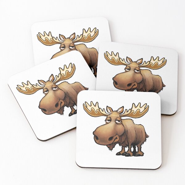 Item preview, Cute Moose cartoon designed and sold by Steve Sack.