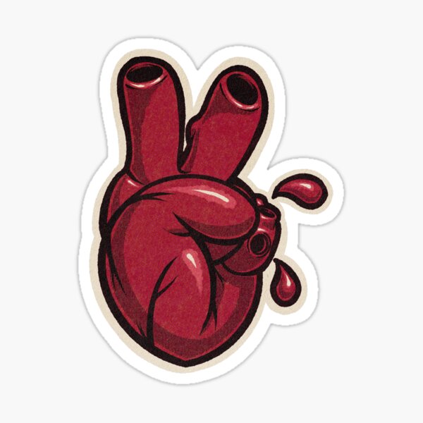 Inner Peace Sign Sticker