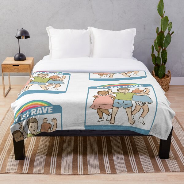 Oof Crab Rave Throw Blankets Redbubble - crab rave off roblox id