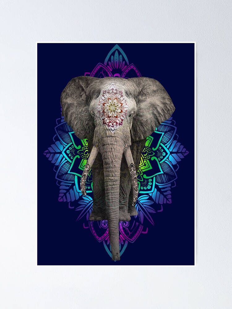 Sacred Elephant Poster for Sale by Exosam