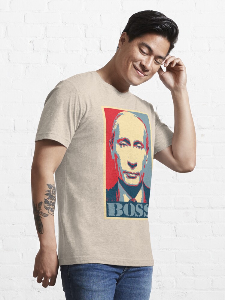 Alternate view of Vladimir Putin, obama poster, boss Essential T-Shirt