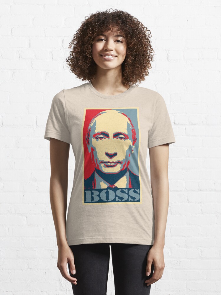 Alternate view of Vladimir Putin, obama poster, boss Essential T-Shirt