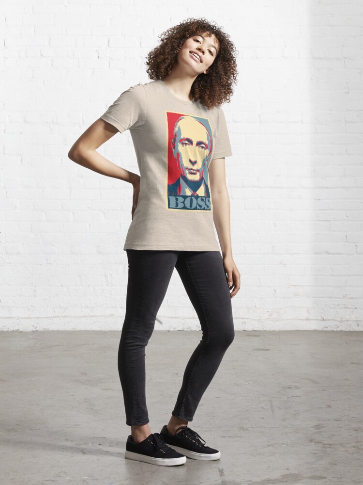 Alternate view of Vladimir Putin, obama poster, boss Essential T-Shirt