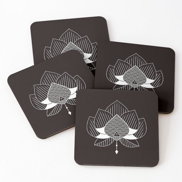 Item preview, Lotus (White Print) designed and sold by Mathildashop.