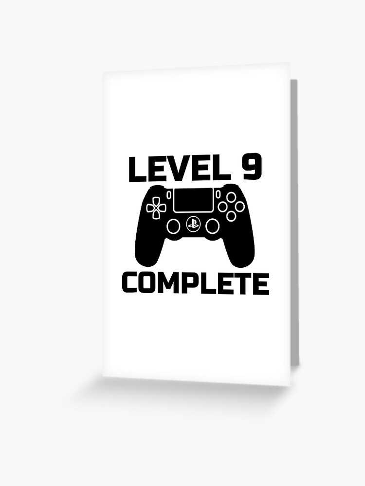 Carte De Vœux 9e Anniversaire Cadeau Jeu Video Gamer 9 Ans Par Estellestar Redbubble