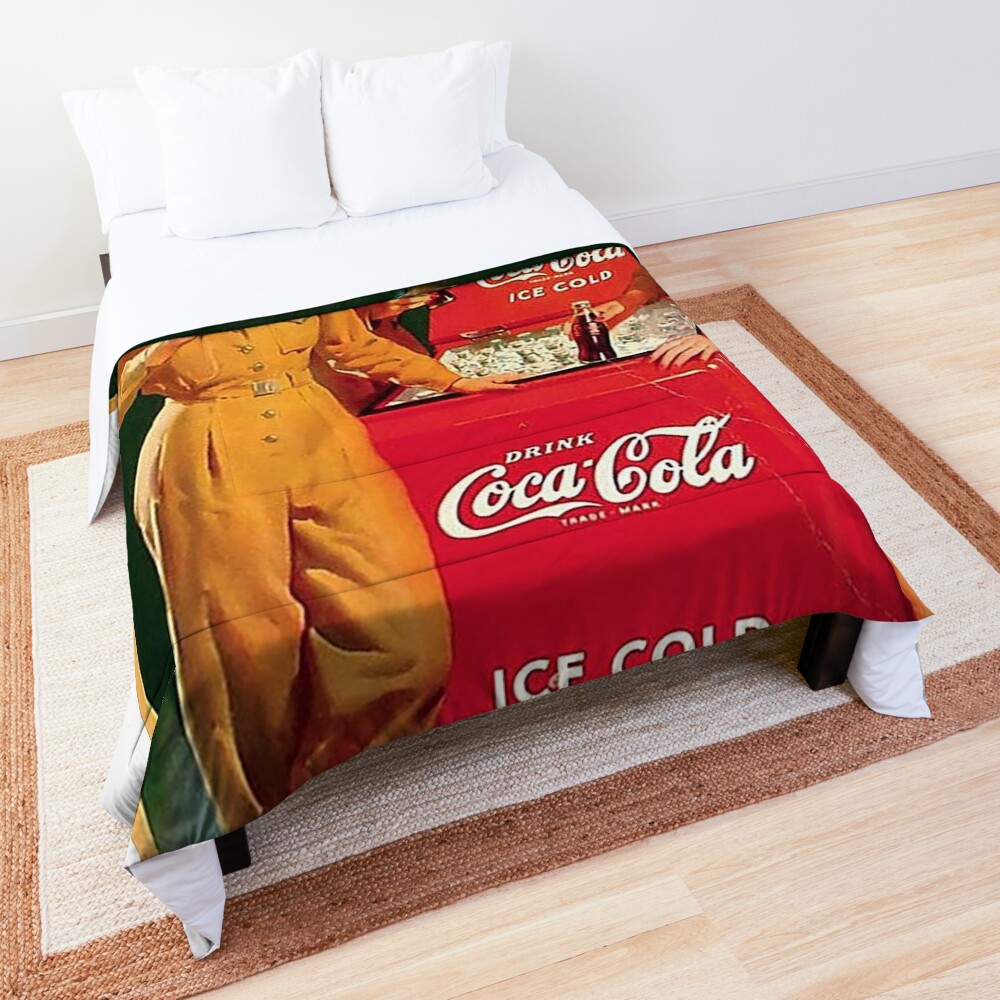 coca cola vintage Comforter