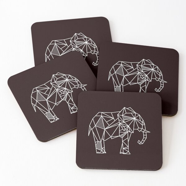 Item preview, Origami Elephant (White Print) designed and sold by Mathildashop.