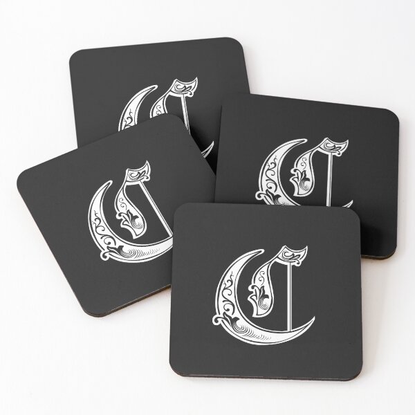 Item preview, The Royal Letter C black designed and sold by Minimalist  Shop.