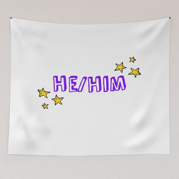 Item preview, Pronouns: He/Him designed and sold by Say Hey Kate.