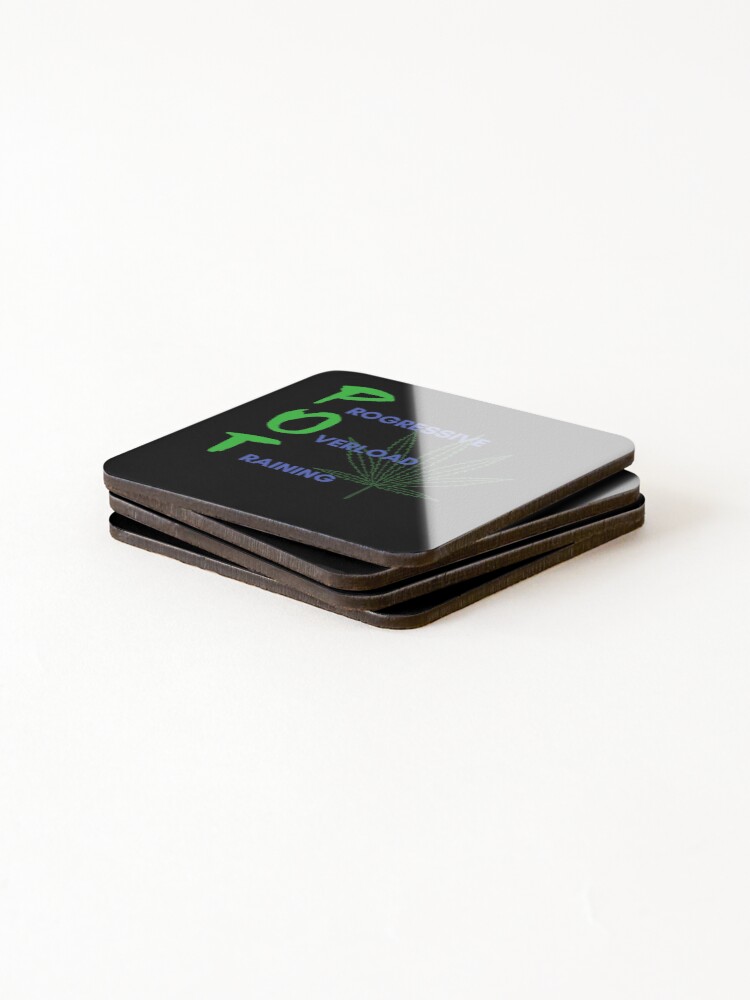 Thumbnail 4 of 5, Coasters (Set of 4), Progressive Overload Training designed and sold by InputVSOutput.