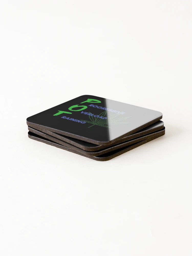 Thumbnail 4 of 5, Coasters (Set of 4), Progressive Overload Training designed and sold by InputVSOutput.