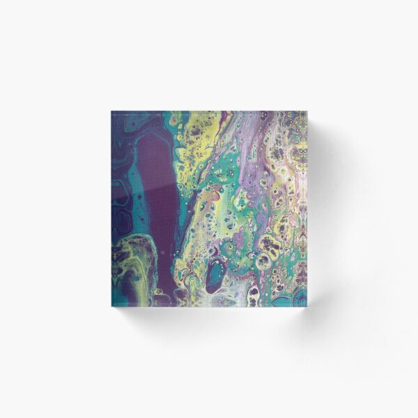 DRIFTING CURRENTS Seahorse Acrylic Block