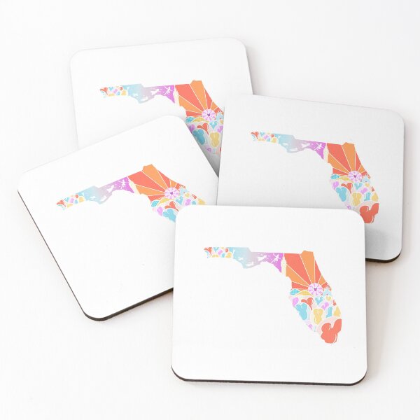 Item preview, State of Florida / Theme Park Outline / WDW Balloon / Annual Passholder Sticker designed and sold by Bronte Taylor.