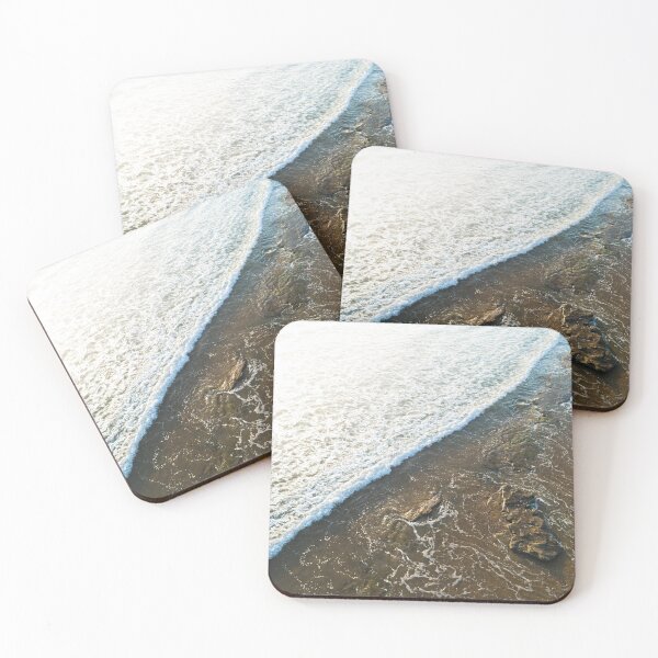 Item preview, Overhead drone shot of surf for wall art designed and sold by HMProductions.