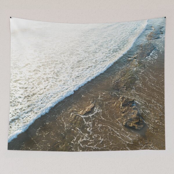 Item preview, Overhead drone shot of surf for wall art designed and sold by HMProductions.