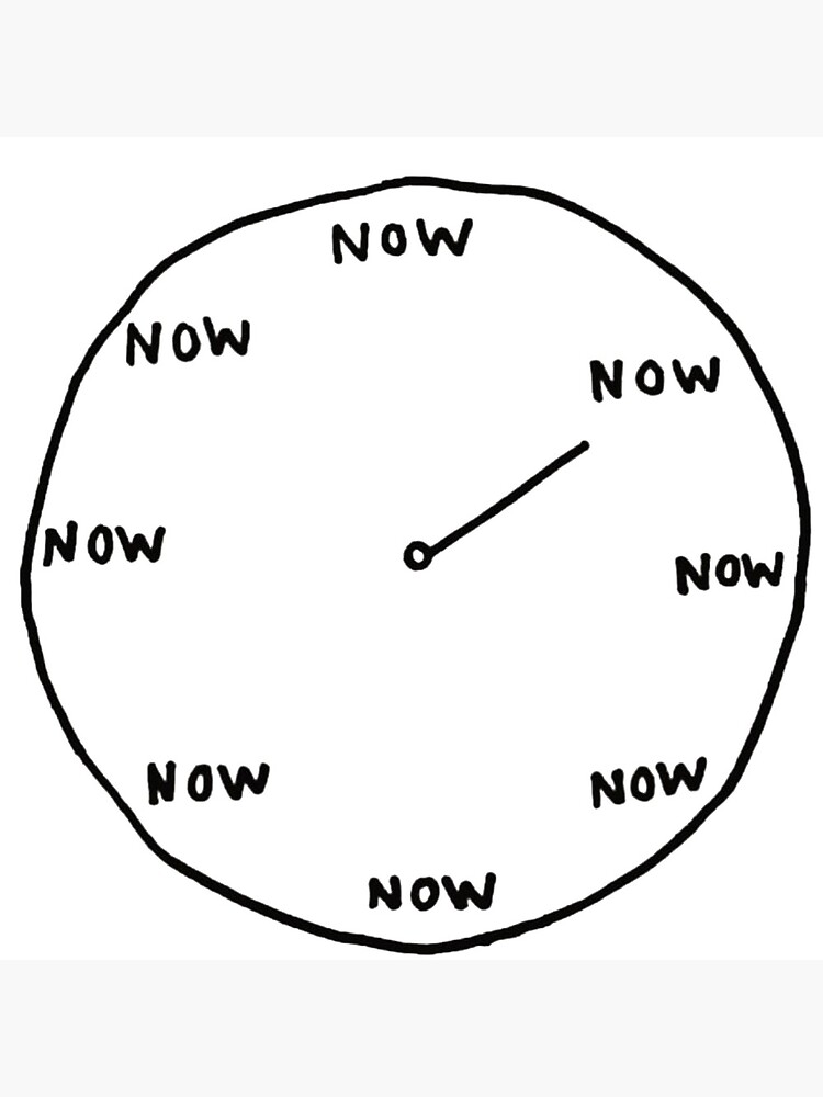 "The Time is Now" Clock for Sale by lovebeamz Redbubble