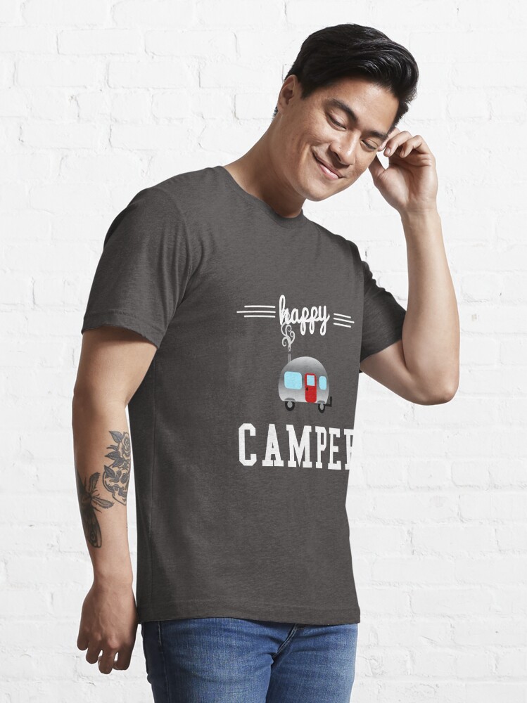 Discover Happy Camper Essential T-Shirt Camper lover